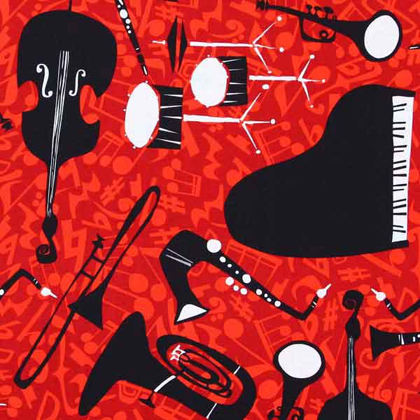 Buy music themed patchwork quilt fabrics at Quiltessential in Derbyshire UK