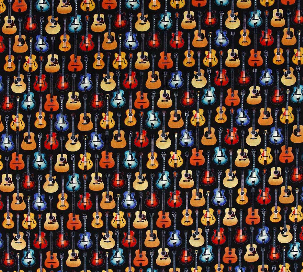 Buy music themed patchwork quilt fabrics at Quiltessential in Derbyshire UK